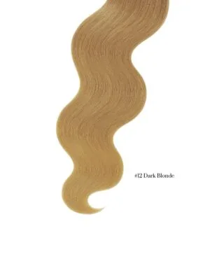 #12 TEMNO BLOND - Keratinski lasni podaljški 1g -  25 kom - Super Lengths